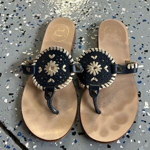 Jack Rodger’s Navy sandals